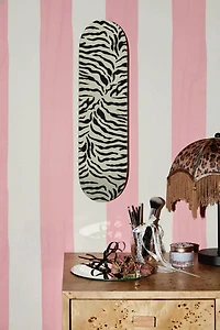 Manic Cherry Zebra Skateboard Wall Art