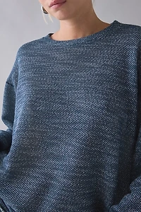 ReMADE By UO Remnants Marled Knit Drippy Sleeve Top