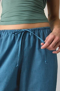 ReMADE By UO Remnants Check Loose Capri Pant