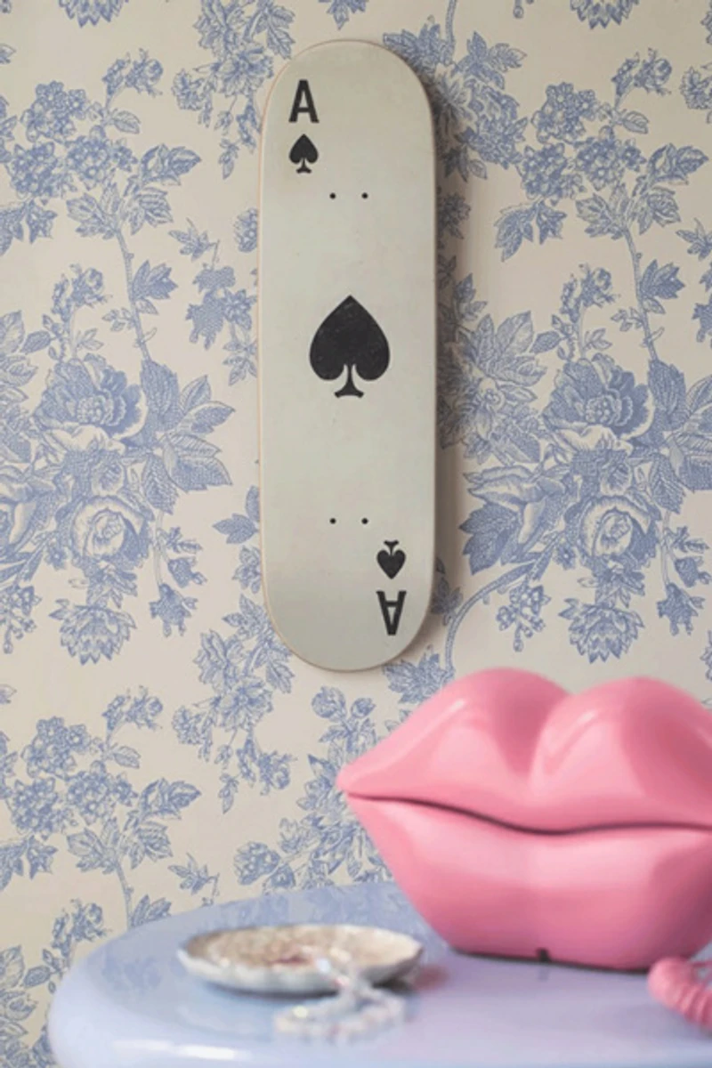 Manic Cherry Ace of Spades Skateboard Wall Art