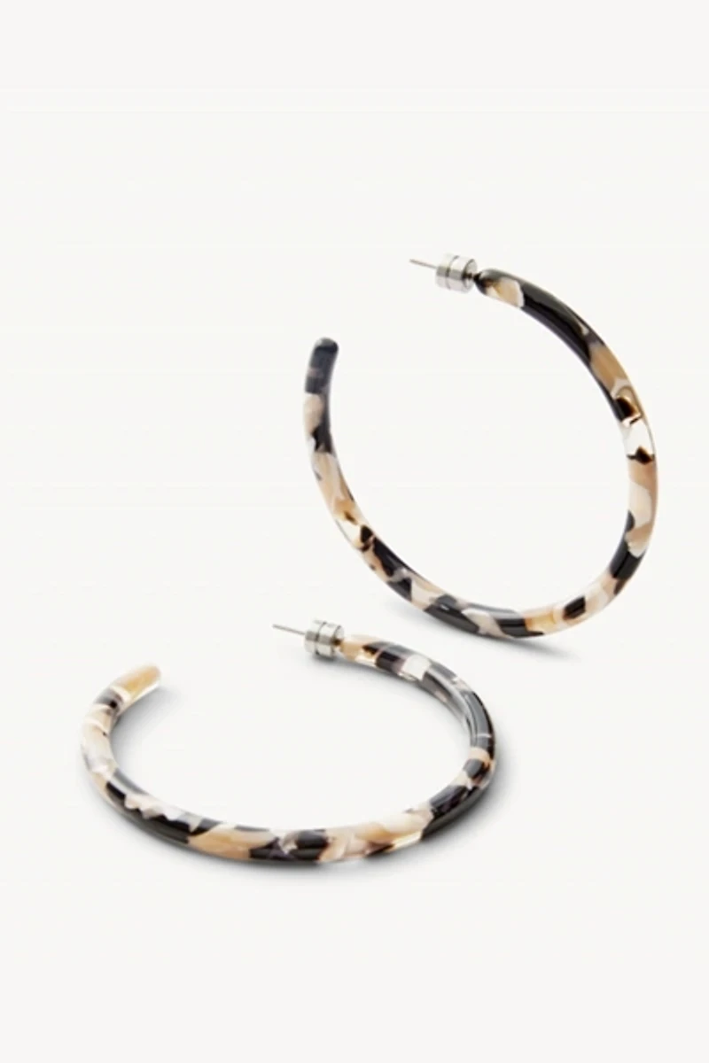 MACHETE Italian Acetate Large Hoop Earrings