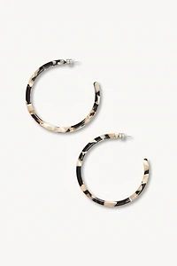 MACHETE Italian Acetate Large Hoop Earrings