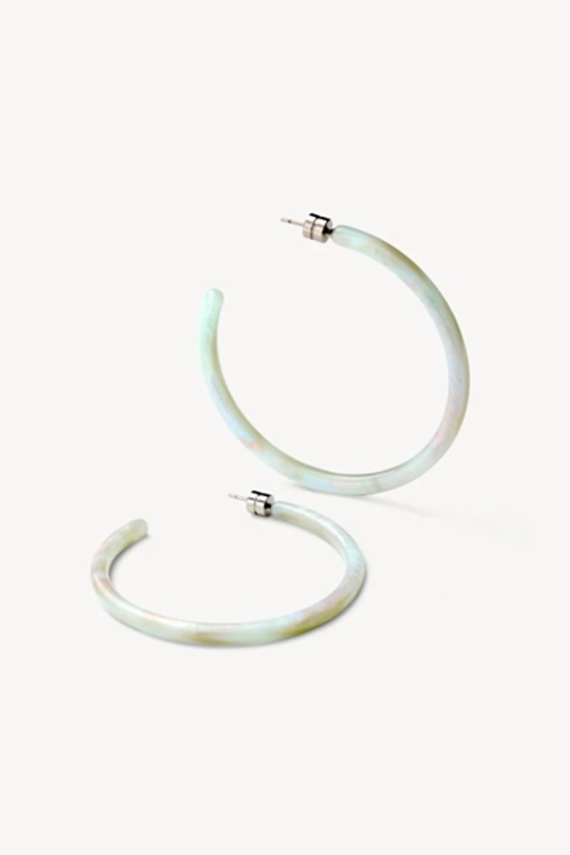 MACHETE Italian Acetate Large Hoop Earrings