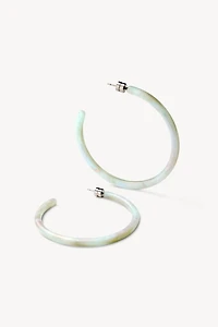 MACHETE Italian Acetate Large Hoop Earrings