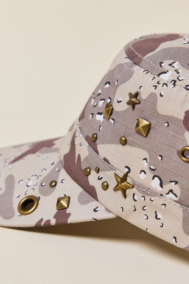 UO Camo Pattern Grommet Cadet Cap