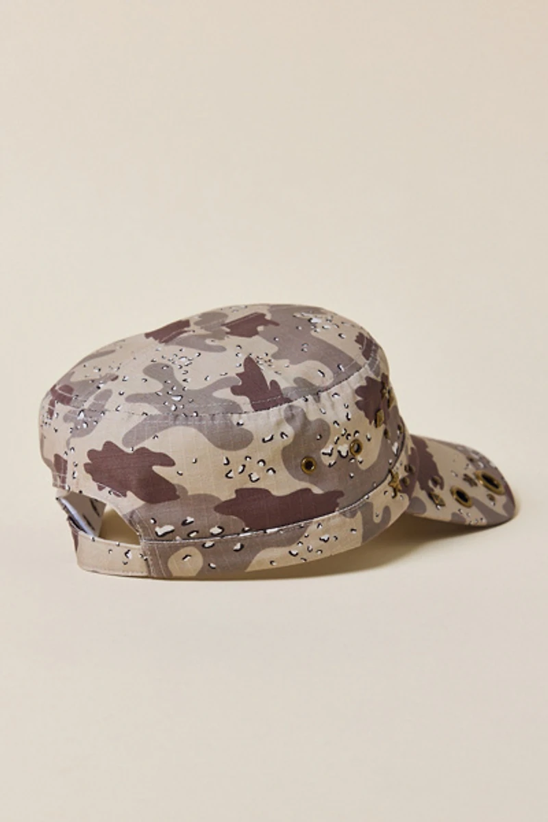 UO Camo Pattern Grommet Cadet Cap