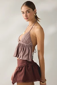 Kimchi Blue Sunseeker Lace Trim Ruffle Mini Skort