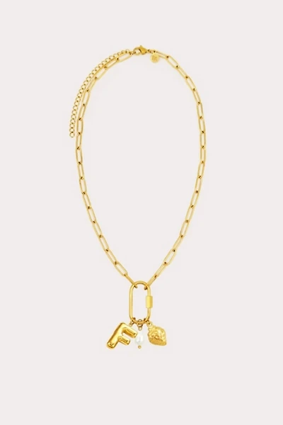 Petit Moments Carabiner Initial Charm Necklace