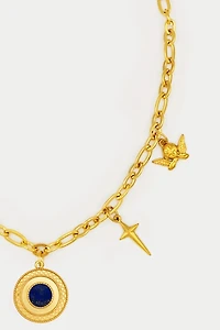 Petit Moments Blue Jean Charm Necklace