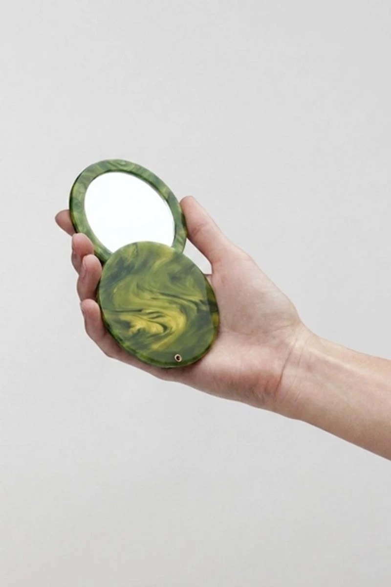 MACHETE Italian Acetate Circle Compact Mirror