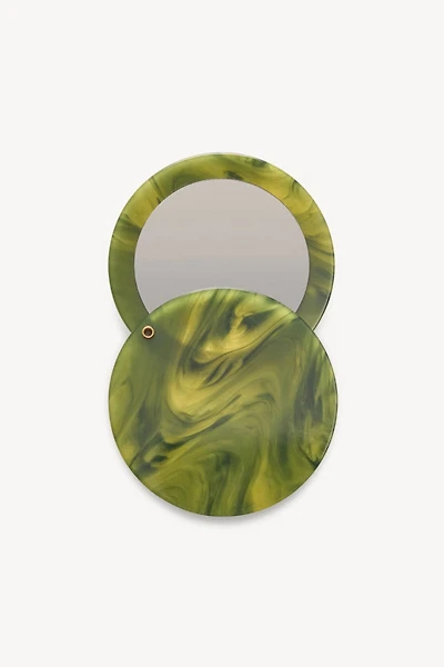 MACHETE Italian Acetate Circle Compact Mirror