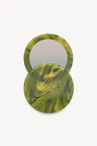 MACHETE Italian Acetate Circle Compact Mirror