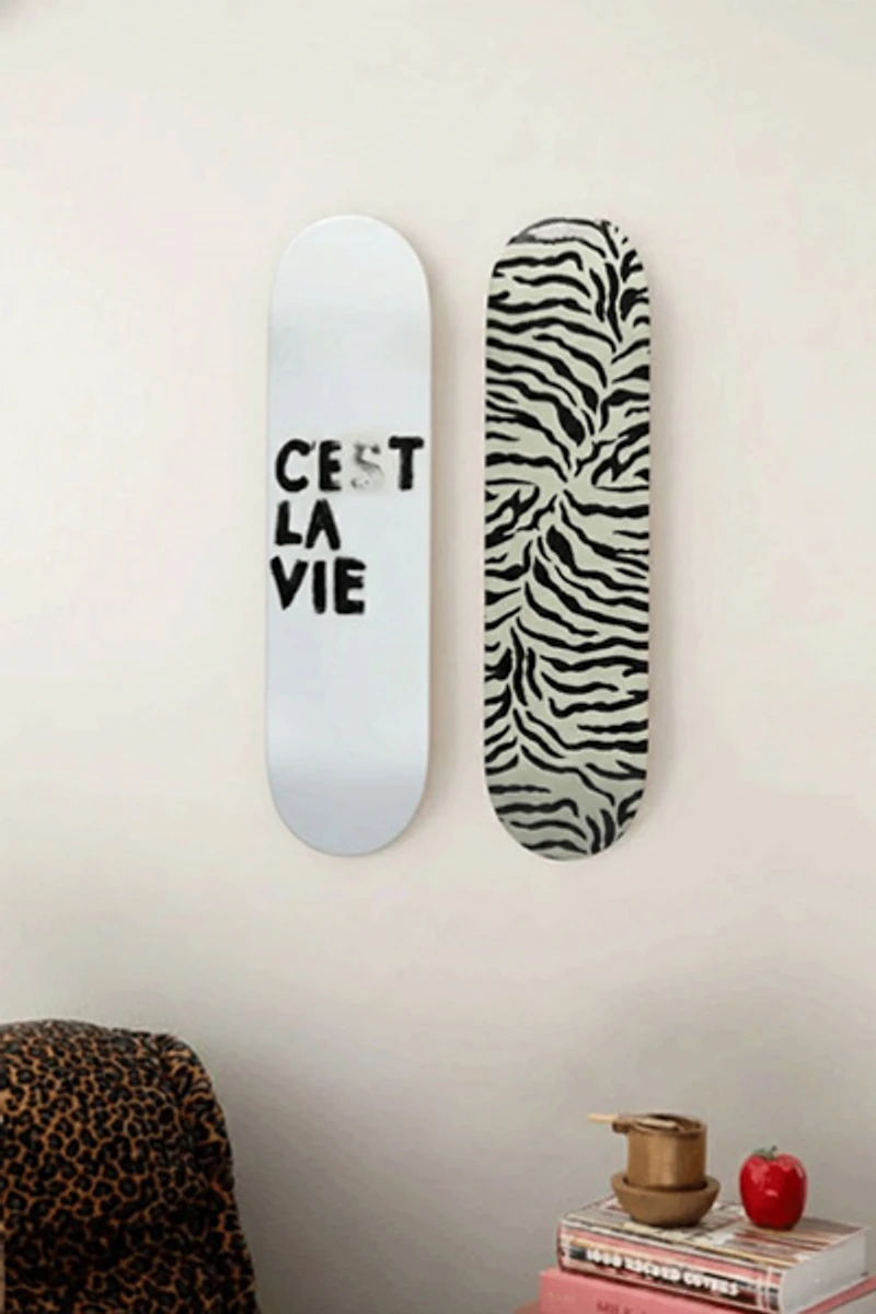 Manic Cherry CEST X ZEBRA Skateboard Wall Art