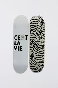 Manic Cherry CEST X ZEBRA Skateboard Wall Art