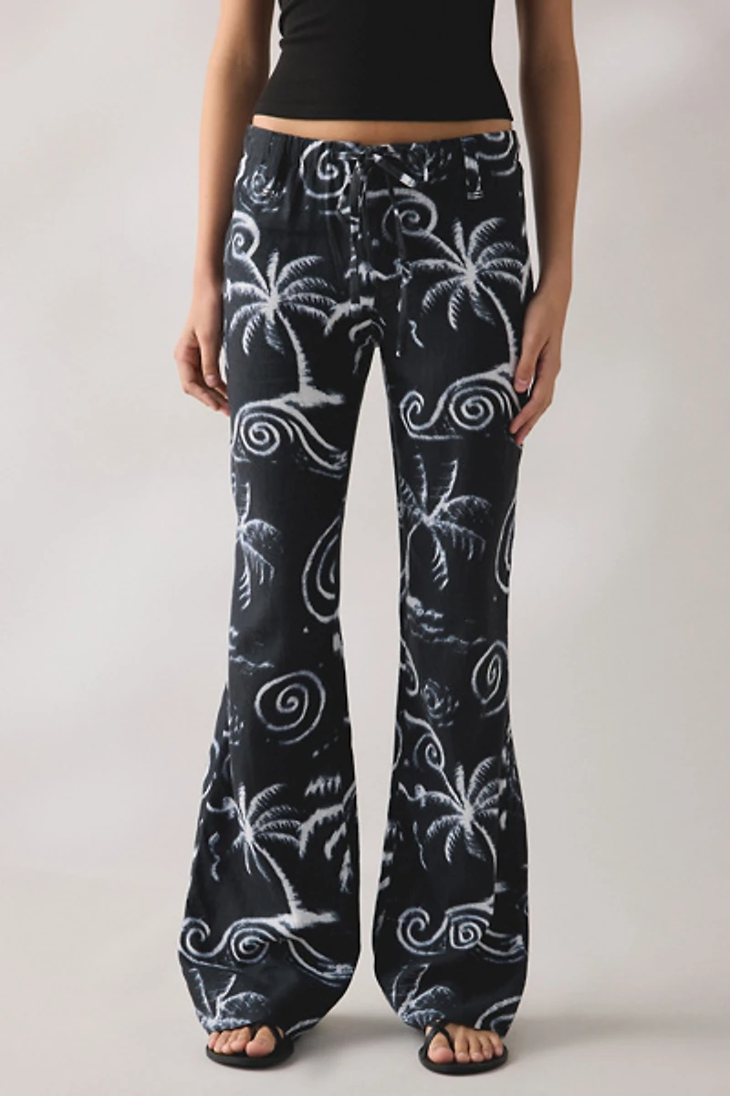 UO Newport Linen Straight Leg Pants