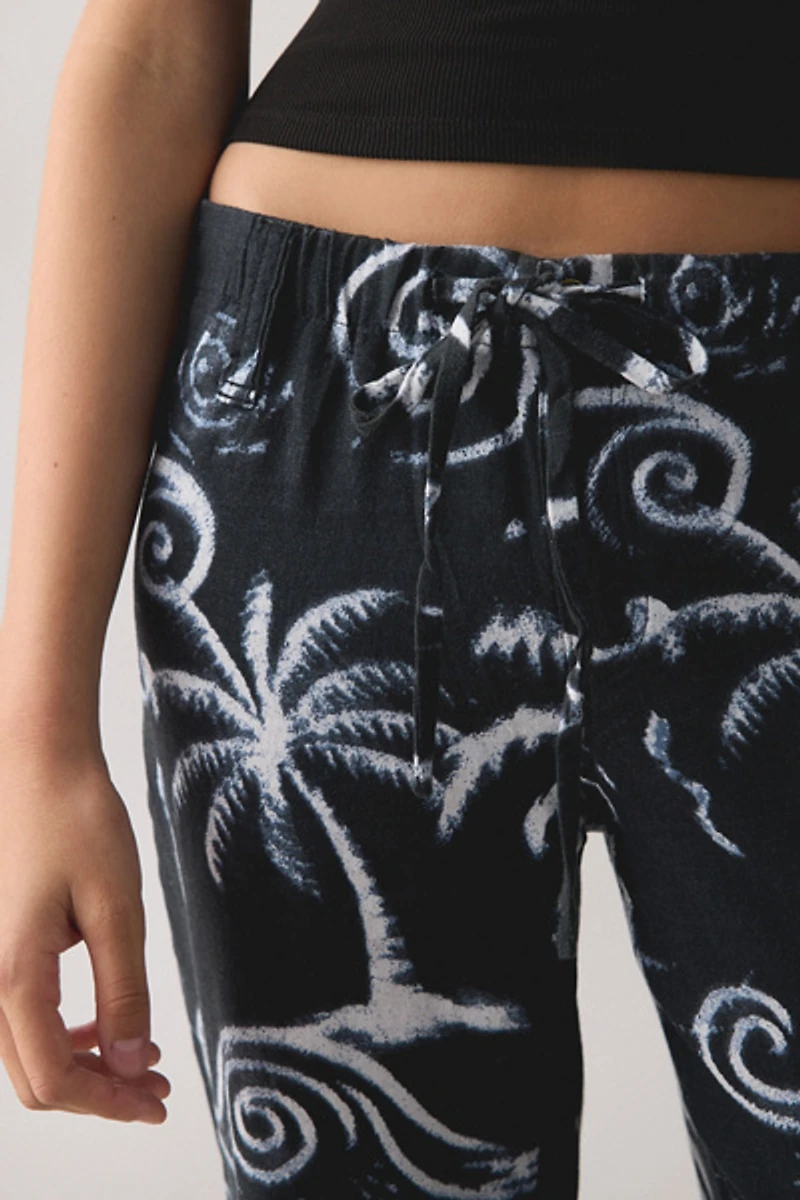 UO Newport Linen Straight Leg Pants