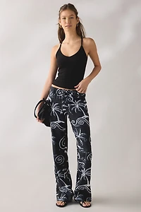 UO Newport Linen Straight Leg Pants