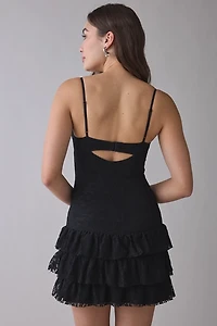 I.AM.GIA Arabelle Ruffle Lace Mini Dress