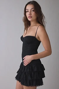 I.AM.GIA Arabelle Ruffle Lace Mini Dress
