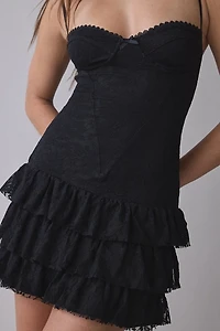 I.AM.GIA Arabelle Ruffle Lace Mini Dress