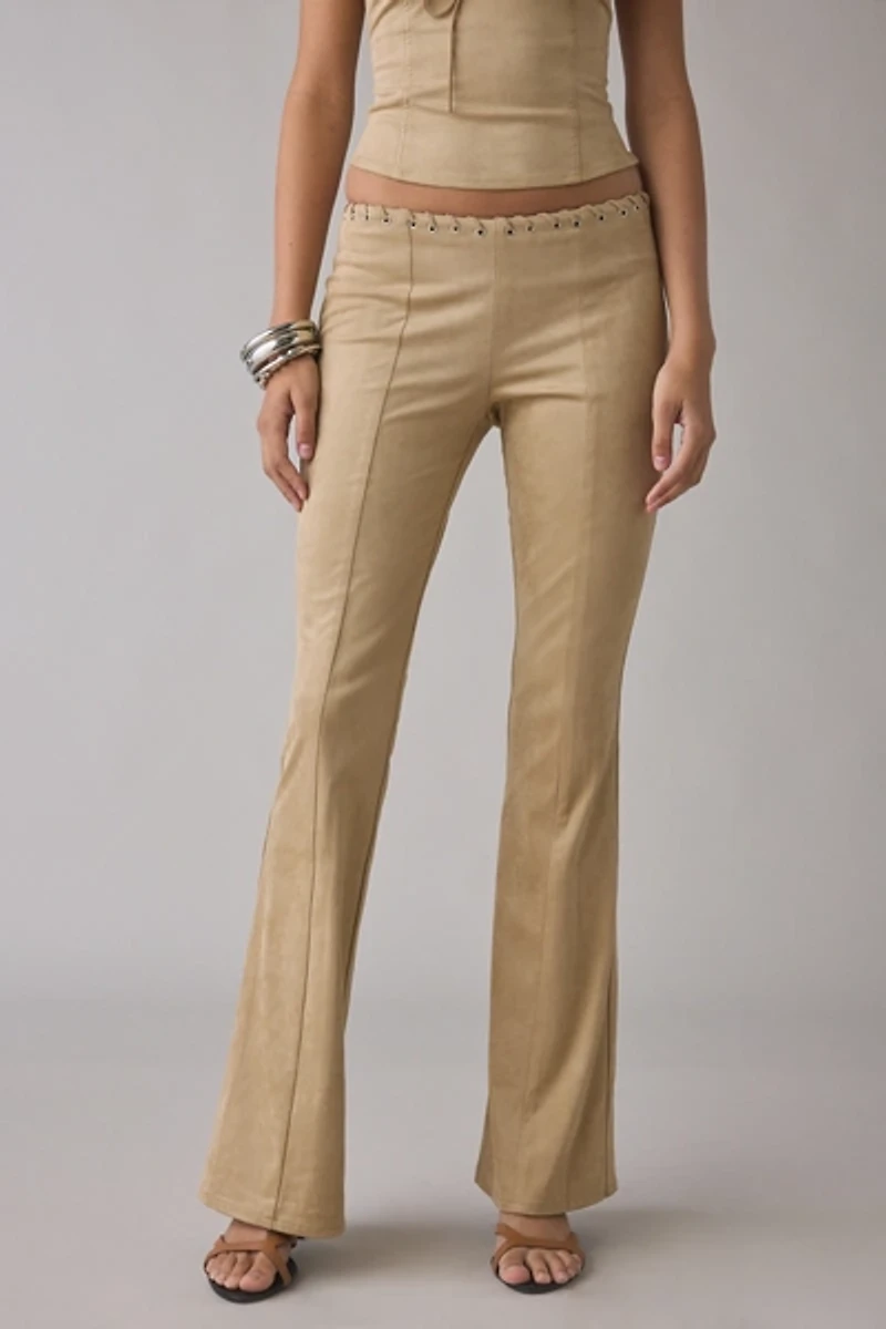 I.AM.GIA Zephyr Faux Suede Flare Pant