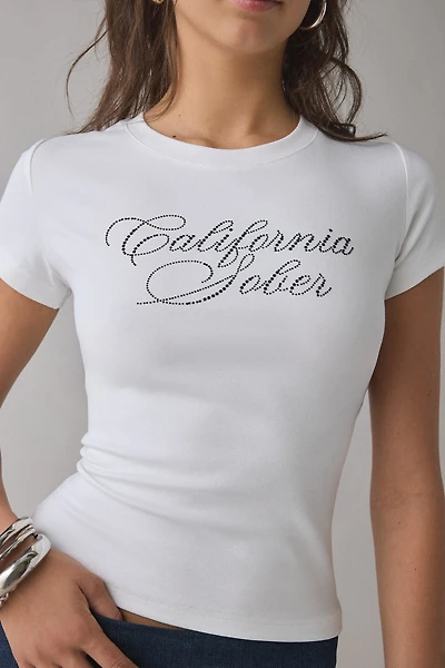 I.AM.GIA Odezia Rhinestone Graphic Baby Tee