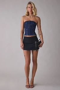 I.AM.GIA Mason Belted Denim Corset Top