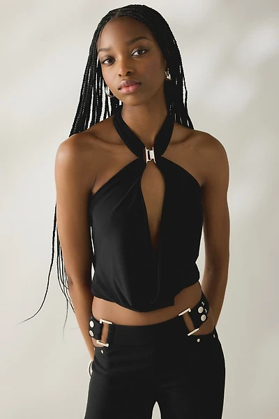 I.AM.GIA. Valentina Keyhole Halter Neck Top