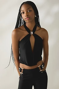 I.AM.GIA. Valentina Keyhole Halter Neck Top