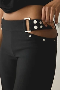I.AM.GIA. Winona Studded Cutout Flare Pants