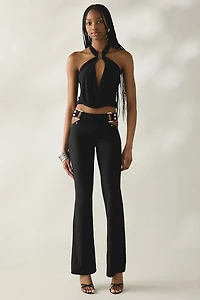 I.AM.GIA. Winona Studded Cutout Flare Pants