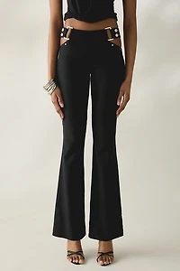 I.AM.GIA. Winona Studded Cutout Flare Pants