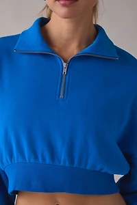 Out From Under Take It Easy Cropped Quarter Zip Pullover