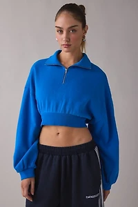Out From Under Take It Easy Cropped Quarter Zip Pullover