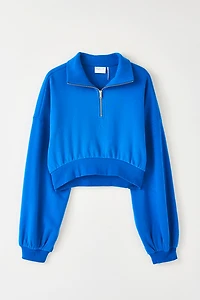 Out From Under Take It Easy Cropped Quarter Zip Pullover