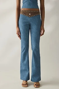 I.AM.GIA. Studded Faux Leather Bootcut Pants