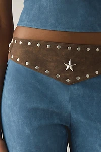 I.AM.GIA. Studded Faux Leather Bootcut Pants