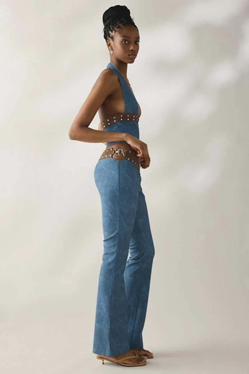 I.AM.GIA. Studded Faux Leather Bootcut Pants