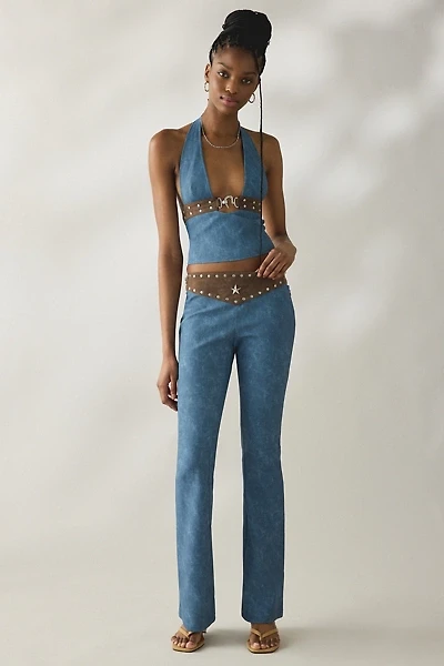 I.AM.GIA. Studded Faux Leather Bootcut Pants