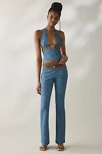 I.AM.GIA. Studded Faux Leather Bootcut Pants