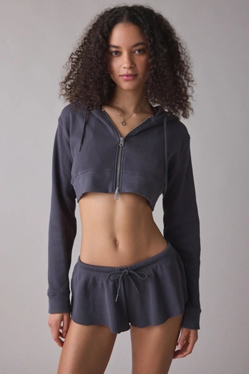 Out From Under So Fetch Waffle Knit Micro Shorts