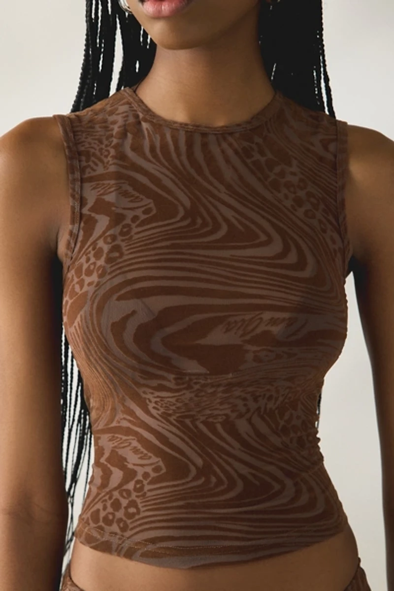 I.AM.GIA. Amina Sheer Mesh Tank Top