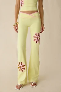 I.AM.GIA. Daisy Cutout Low-Rise Flare Pant