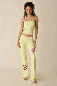 I.AM.GIA. Daisy Cutout Low-Rise Flare Pant