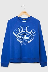 Women's NFL Football Raglan Crewneck Fleece Sweatshirt