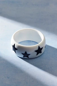 Stars Resin Bangle Bracelet