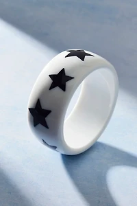 Stars Resin Bangle Bracelet
