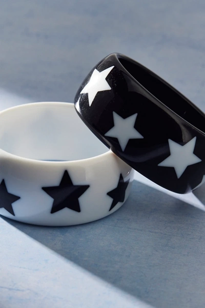 Stars Resin Bangle Bracelet