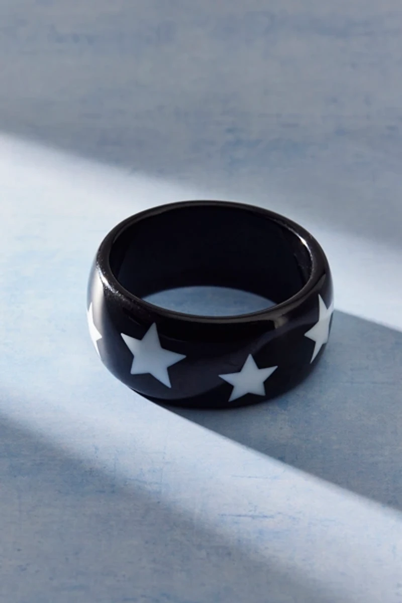 Stars Resin Bangle Bracelet