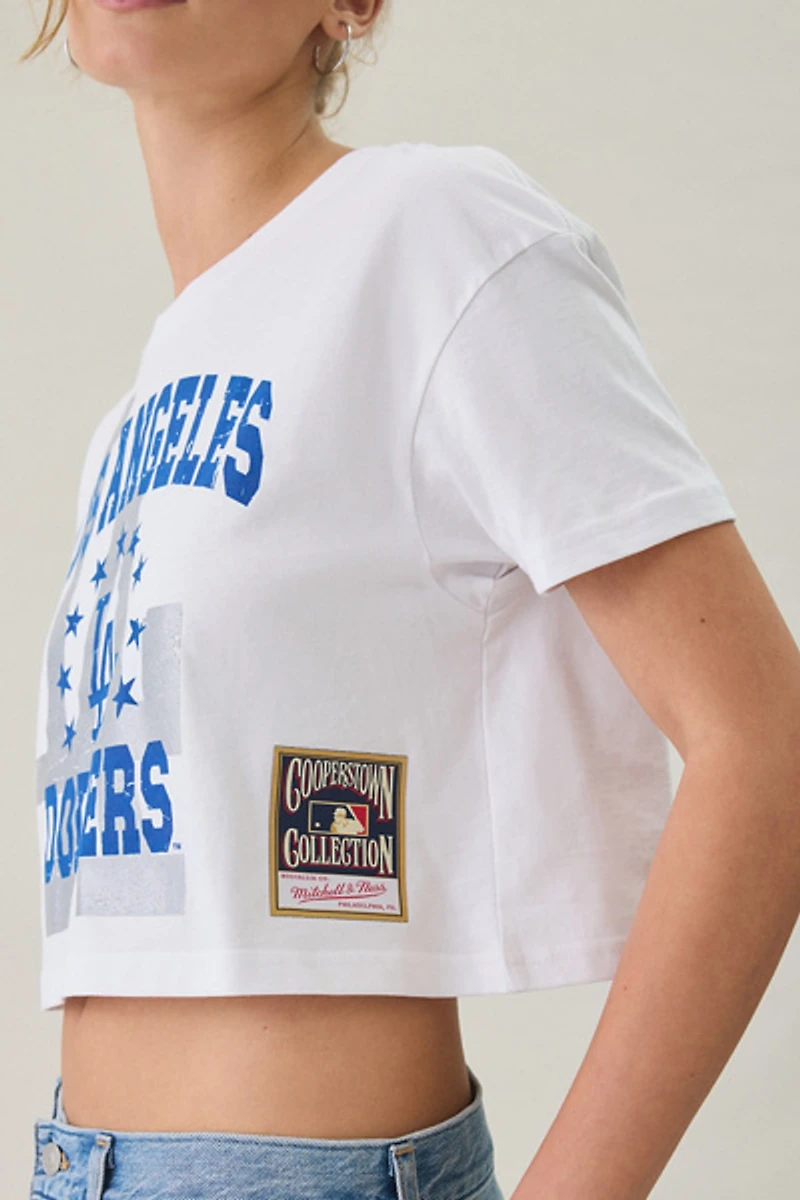 Mitchell & Ness MLB Team Graphic Boxy Cropped Tee